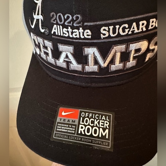 NWS Nike team Sugar Bowl Alabama Champs Locker Room Hat OS college football - Picture 5 of 8
